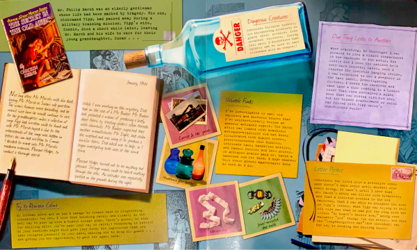 nancy drew page spread